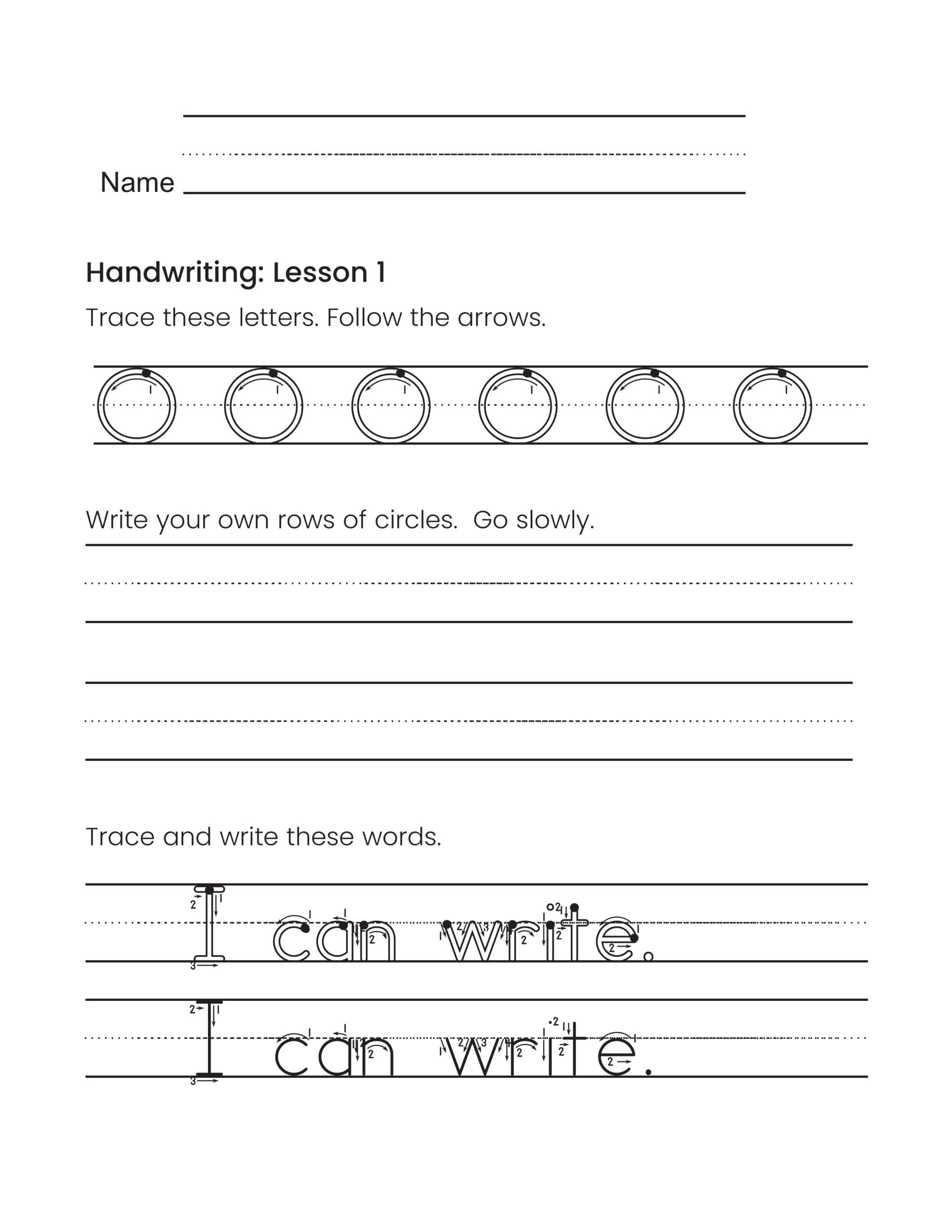 Palmer Manuscript Handwriting: Book 1 (Digital) - Image 2